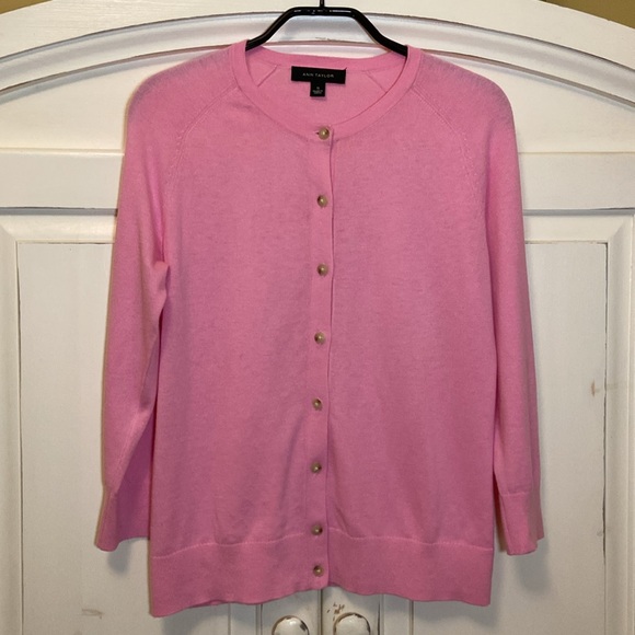 Ann Taylor Pink Cardigan - Picture 1 of 5